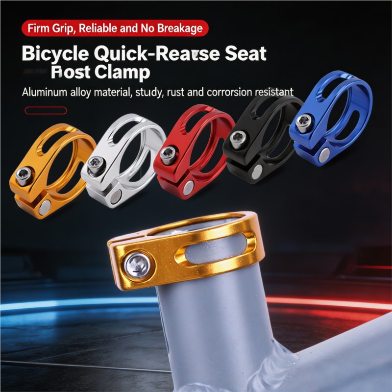Commuter Bike Lock - Aluminium Fiets Zadelpenklem 28.6-34.9mm Fiets Zadelbuis