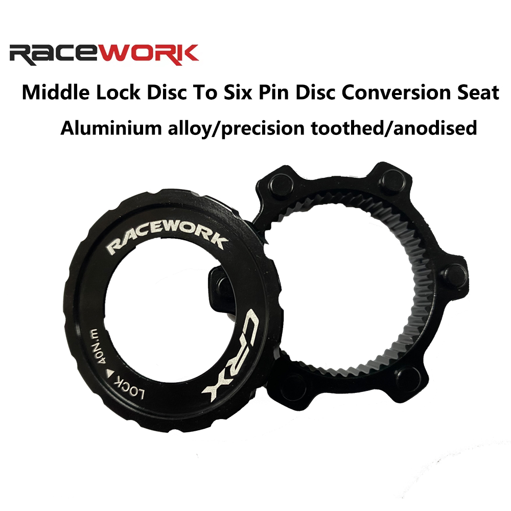Commuter Bike Lock - RACEWORK Centerlock Naar 6-Gat Adapter Voor