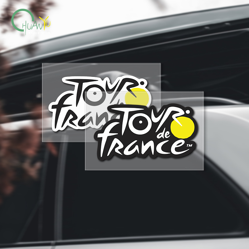 Bike Light Front Rear - Tour de France logo sticker voor