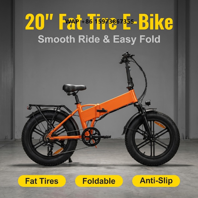 Cycling Commuting - Draagbare opvouwbare 20 inch elektrische mountainbike