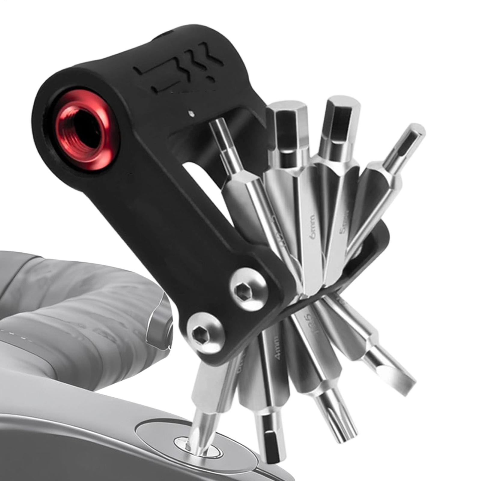 Commuting On Mountain Bike - Essentiële alles-in-één fietstool, compacte reparatieset voor