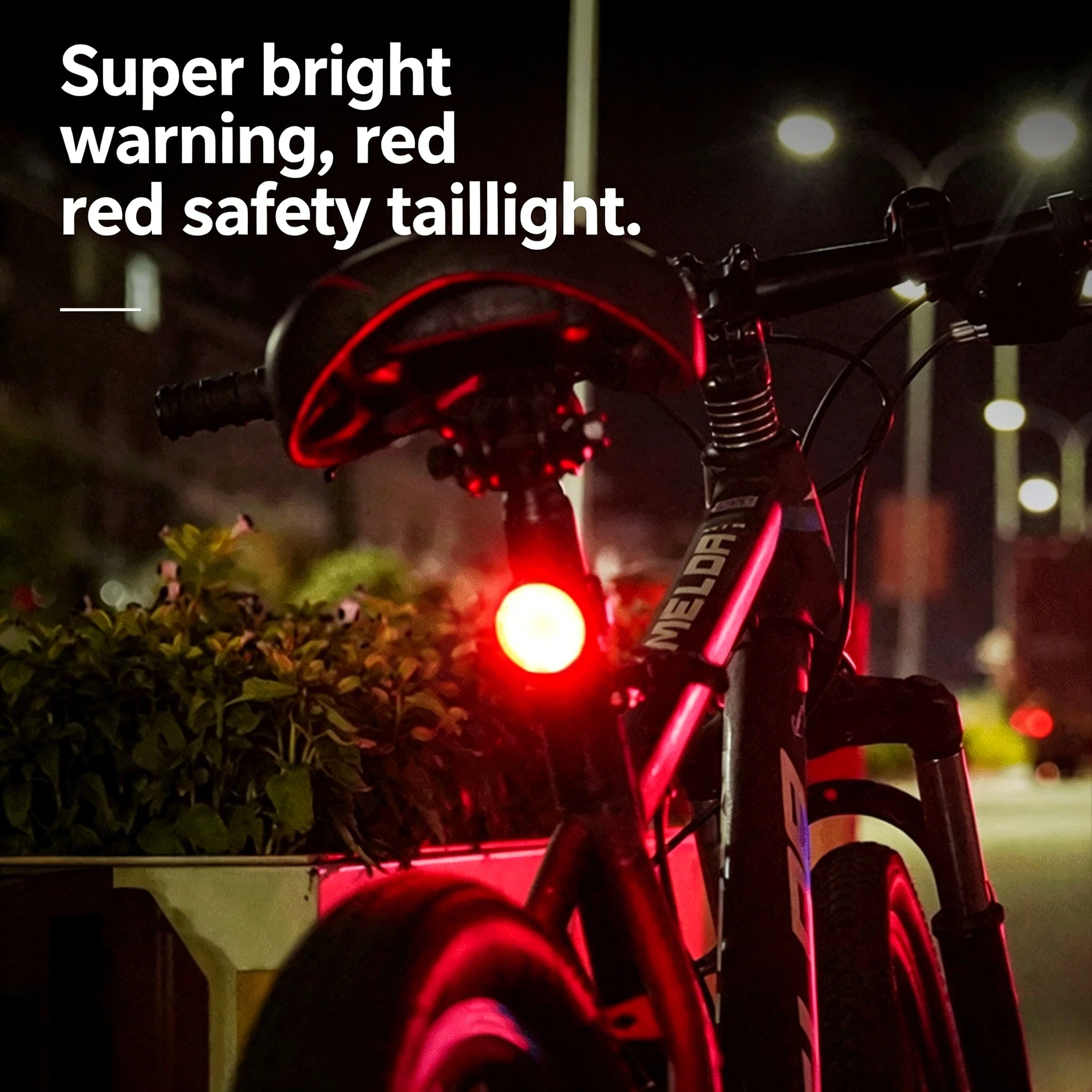 Bike Light Front Rear - USB oplaadbare waterdichte LED-fietsverlichtingset, superheldere koplamp