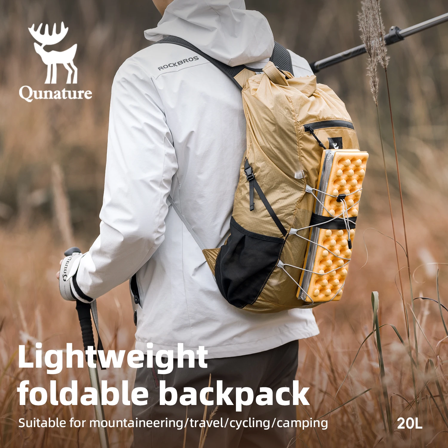 Qunature 20L opvouwbare rugzak - Cycling Commuter Backpack recensie en prijs